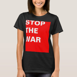 T-shirt Concevoir simplement "rectangle rouge ARRÊTER LA