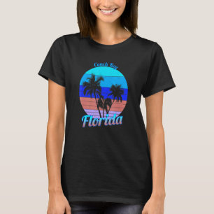 T-shirt Conch Key Florida Retro Tropical Palm Trees Vacati