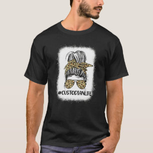 T-shirt Concierge de la vie Nœud sale léopard Femmes Reto
