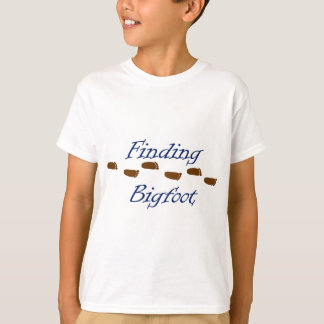 T-shirt Conclusion de Bigfoot avec des empreintes de pas