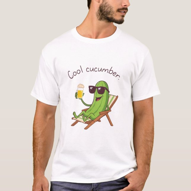T-shirt Concombre Cool (Devant)