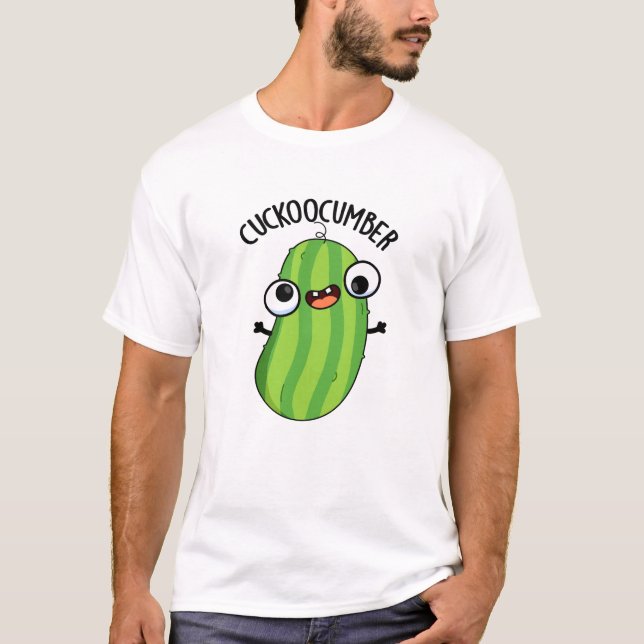 T-shirt Concombre Funky Veggie Cucumber Pun (Devant)