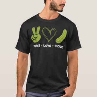 T-shirt Concombres au vinaigre Paix Amour - Amoureux des p