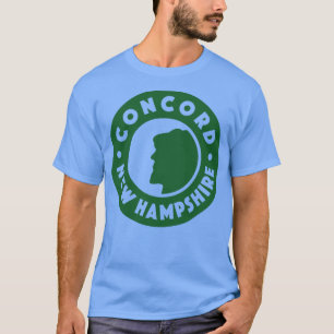 T-shirt Concord New Hampshire Circle Green