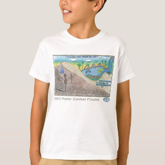 T-shirt Concours d'affiche de conscience de l'eau