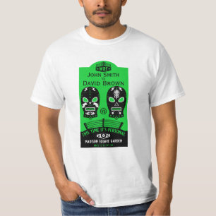 T-shirt Concours de lutte modifiable amusant