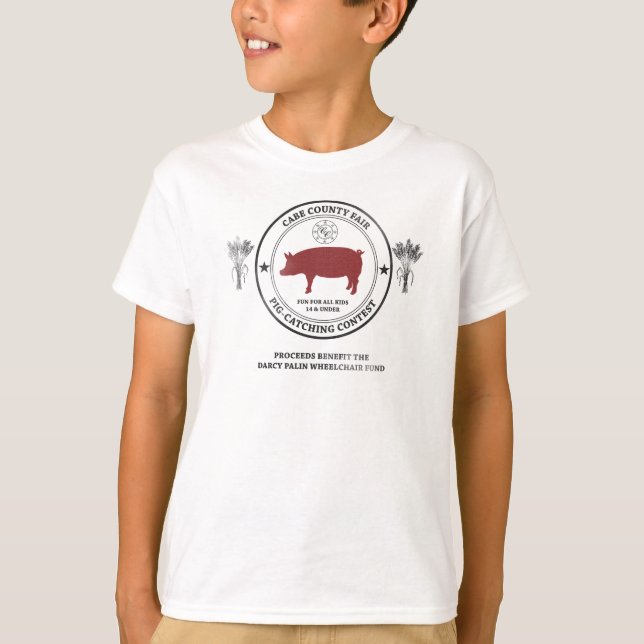 T-shirt Concours d'incubation de porcs du comté de Cabe-KI (Devant)