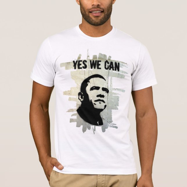 T-shirt concrBgrnd de POCHOIR d'Obama (Devant)