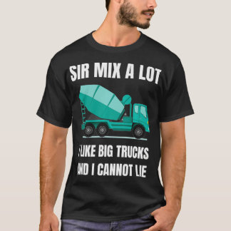 T-shirt Concrete Mier Cement Mier Conducteur de camion Bir