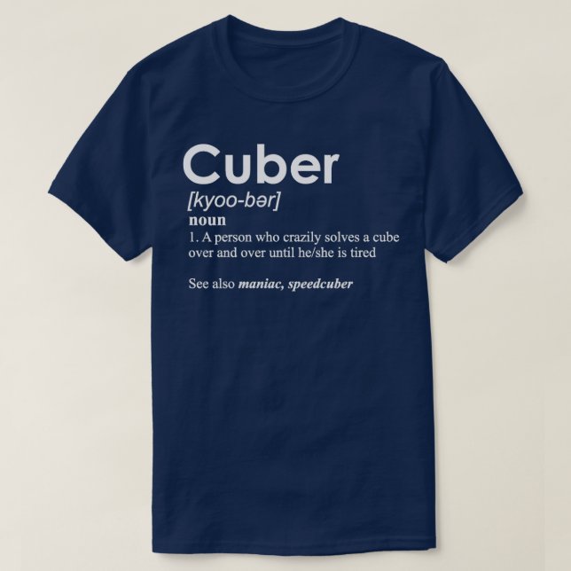 T-shirt Concurrence Définition de cube de puzzle Vitesse V (Design devant)