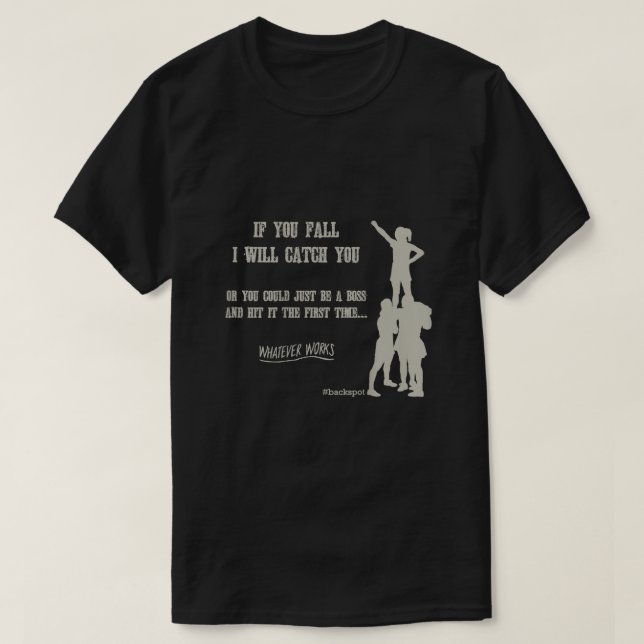 T-shirt Concurrentiel Cheer Funny Base Backspot T Shirt Ba (Design devant)