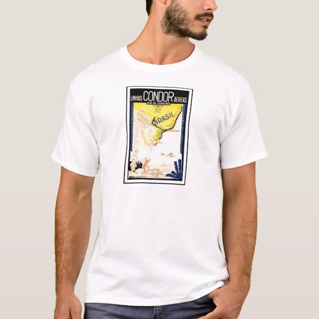 T-shirt Condor Aereas du Brésil Linhas de Rio de Janeiro (Devant)