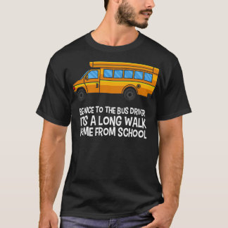 T-shirt Conducteur de bus conduisant un autobus scolaire