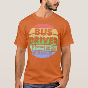 T-shirt Conducteur de bus dire bus école bus cadeau 2