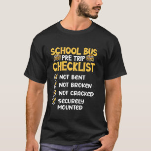 T-shirt Conducteur de bus scolaire de CDL Camion avant le