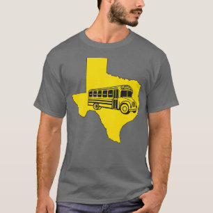 T-shirt conducteur de bus scolaire moniter texas