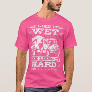 T-shirt Conducteur de camion à béton pour hommes, j'aime ç