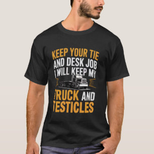 T-shirt Conducteur de Camion à Plateforme Camion Véhicule