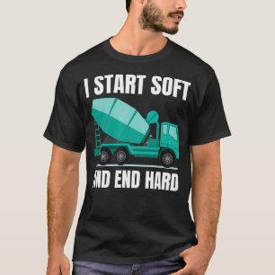 T-shirt Conducteur de camion de mélangeur de ciment en b