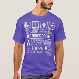 T-shirt Conducteur de camion de triage multitâche Certifie