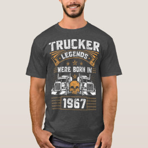 T-shirt Conducteur De Camion Légende Anniversaire Trucker