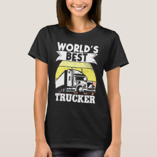 T-shirt Conducteur de camion Monde meilleur camion