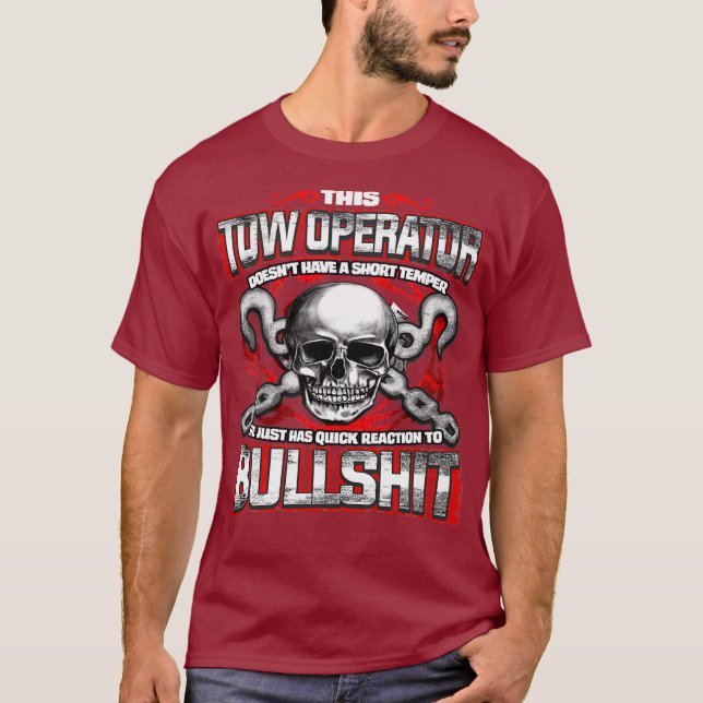 T-shirt Conducteur de camion-remorque (4) (Devant)