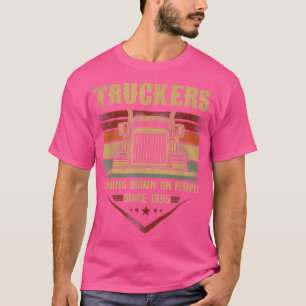 T-shirt Conducteur de camion Vintage Retro Truckers Recher