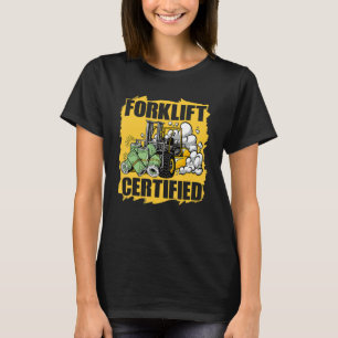 T-shirt Conducteur de chariot élévateur agréé Mécanique Wa