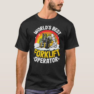 T-shirt Conducteur de chariot élévateur Rainbow World meil