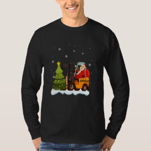 T-shirt Conducteur de chariot élévateur Santa Claus Teamst