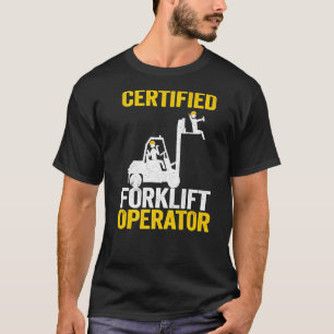 T-shirt Conducteur de chariots élévateurs à fourche Certif