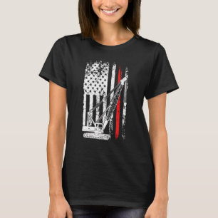 T-shirt Conducteur De Grue Pour Hommes Nous Équipement Lou