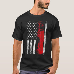 T-shirt Conducteur de semi-remorque US American Flag 18 Wh