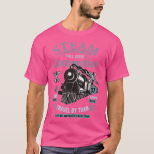 T-shirt Conducteur de train de locomotive à vapeur 1