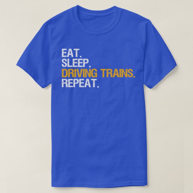 T-shirt Conducteur de train Locomotive Ingénieur Mange Dor (Design devant)
