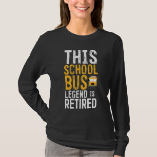 T-shirt Conducteur légendaire d'autobus scolaire à la retr