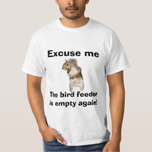 T-shirt Conducteur vide d'oiseau d'écureuil