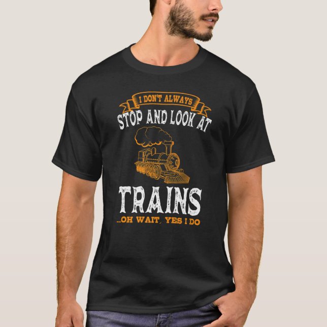 T-shirt Conductor Train Express Rail Transport Freight Rai (Devant)