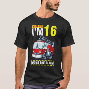 T-shirt Conduire le camion d'incendie Avertissement Je sui