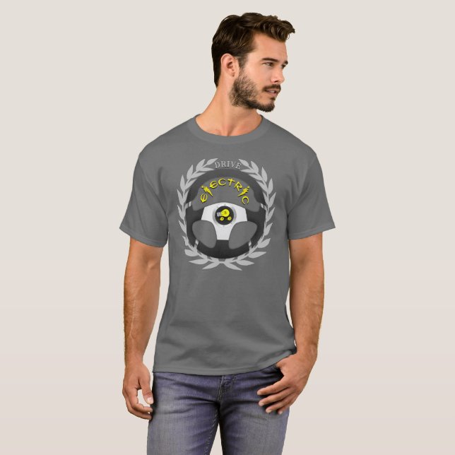 T-shirt Conduisez électrique (Devant entier)