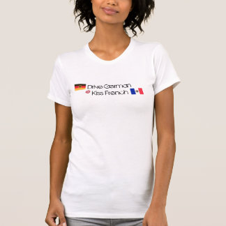 T-shirt Conduisez l'Allemand, Français de baiser (les