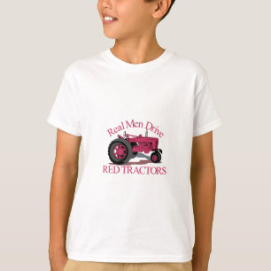T-shirt Conduisez les tracteurs rouges