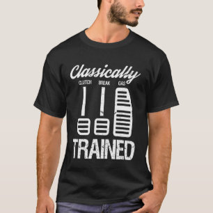 T-shirt Conduite Classique Manuel Véhicule Embrayage Frein