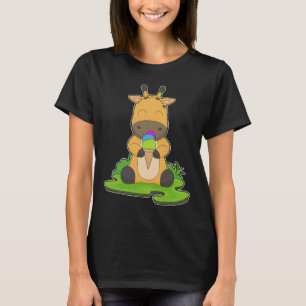 T-shirt Cône de glace de girafe