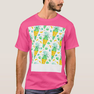 T-shirt Cône Scolaire Avec Fruits Pour L'Enseignement