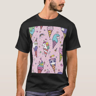 T-shirt Cônes de crème glacée mignonne