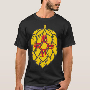 T-shirt Cônes de houblon de bière artisanal du Nouveau-Mex