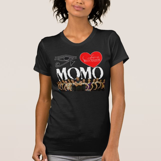 T-shirt Confessions d'une danseuse du ventre I <3 Momo (Devant)