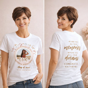 T-shirt Confettis personnalisés Photo Parent fière Promoti